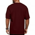 thumbnail image 4 of Yiaimeir Men's 320G Cotton Short Sleeve T-shirt Loose Half Sleeve Solid Color T-shirt, 4 of 4