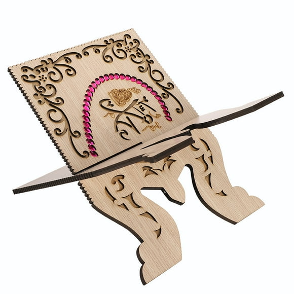 Koran Holder StandKoran Stand Retro Carved Muslim Stand Quran Stand Multi-Functional