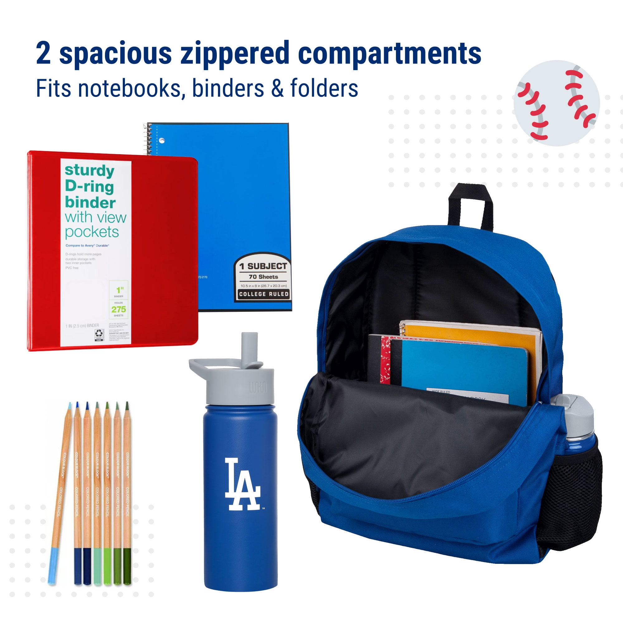 Los Angeles Dodgers™ MLB 16 Inch Backpack