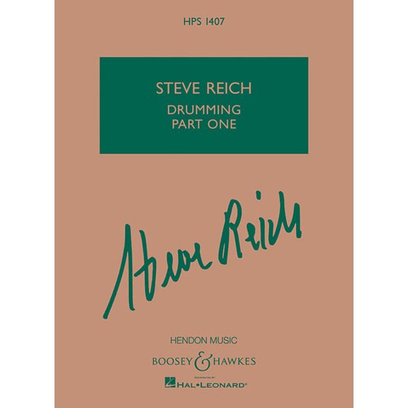 Steve Reich - Drumming Part One: Four Pairs of Tuned Bongo Drums, (Paperback)