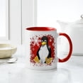 thumbnail image 4 of CafePress - Penguin Snowflakes - 11 oz Ceramic Mug - Novelty Coffee Tea Cup, 4 of 4