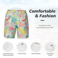 thumbnail image 3 of Balery Bright Peach Mens Swim Trunks Swim Shorts for Men Quick Dry Inseam Beach Shorts with Compression Liner Pocket-Medium, 3 of 9