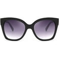 thumbnail image 2 of FEISEDY Retro Oversized Square Sunglasses Stylish Colorful Frame Chic Eyewear for Woman and Men B2597, 2 of 6