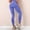 Blue, variant on Ichuanyi Womens Yoga Pants, Women's Pure Color Hip-lifting Sports Fitness Running High-waist Yoga Pants