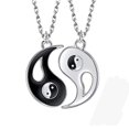 thumbnail image 1 of collar ying yang,ZoneYan Jewelry Puzzle colgante con diseño yin-yang para niños, niñas, mejores amigos, amantes y parejas, 2 collares de aleación, regalos para parejas, 1 of 8