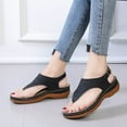 thumbnail image 2 of Womens Sandals Comfortable Flip Flops for Women with Arch Support Summer Casual Wedge Sandals Shoes, 2 of 3