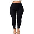 thumbnail image 1 of Pantalon Long Ajusté Taille Haute Extensible pour Femmes, Coupe Crayon, 1 of 4