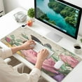 thumbnail image 6 of Wobogo Vintage Butterfly Heated Mouse Pad Extra-Large Desk Mat With 3 Heating Levels and 3-hour Auto Shut-Off Protection Ideal for Computer Keyboards Home Office Hand-warming Essential 31.5in × 13in, 6 of 9