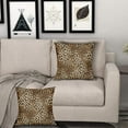 thumbnail image 6 of Brown Leopard Throw Pillow Cover - 2 Pcs Cheetah Pillow Case 18x18 inch Cotton Soft Animal Print Pillows Covers Decorative Cushion Cover for Home Couch Bed Sofa Double Side Printed, 6 of 6