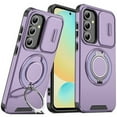 thumbnail image 2 of For Samsung Galaxy A36 Hybrid Case with 360° Magnetic Ring Stand, Camera Slide Protector & Compatible with MagSafe Phone Case Cover by Xpression, Purple, 2 of 7