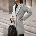 thumbnail image 5 of Uhndy Winter Jackets Coats for Women, Woman Artificial Wool Elegant Blend Coat Slim Female Long Coat Outerwear Jacket Christmas Gifts for Women, 5 of 6