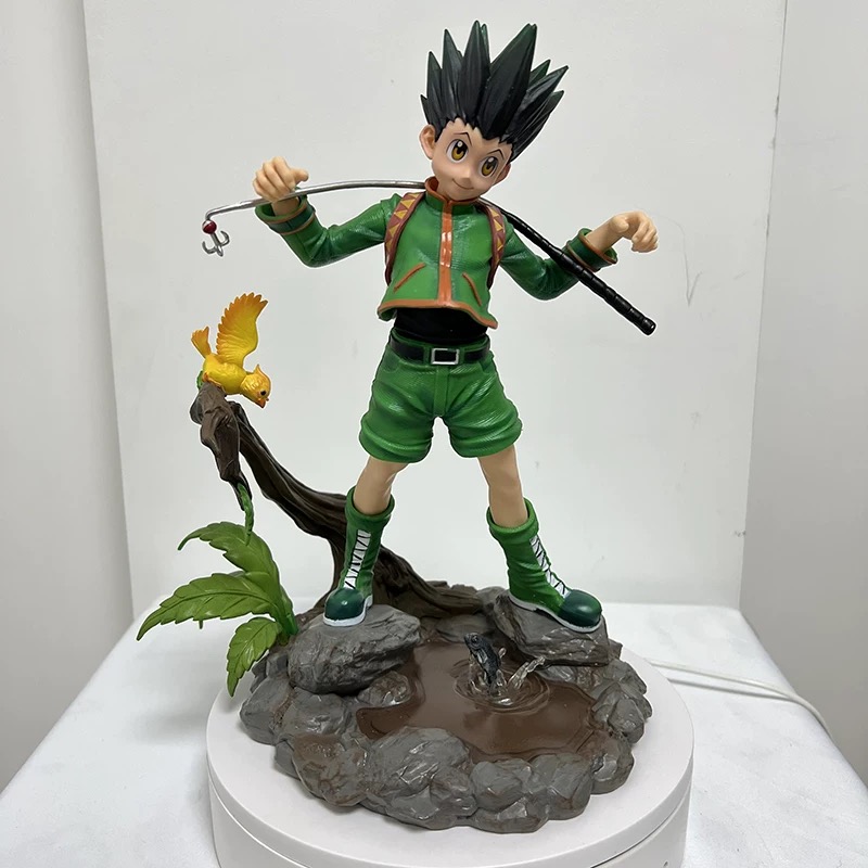 New HUNTER×HUNTER Gon Freecss (Combat Ver) Character Anime Model Statue Action Figures Desktop Ornament Popular Decorations Fan Souvenirs Creative Gift Collectable