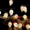 thumbnail image 6 of Gustave 30 LED Halloween String Lights Battery Operated Skull Lights 15Ft Holiday Fairy Light for Home Party Indoor Outdoor Decoration, 2 Modes, 6 of 11
