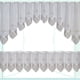 thumbnail image 2 of Bearachild 2X cortina de ventana de encaje de fibra, cortinas extraíbles portátiles lavables para interior, dormitorio, cocina, cafetería, decoración Type7 NO7 Bearachild JJ25840-01, 2 of 6