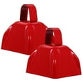 thumbnail image 1 of 2pcs Metal Cowbells Square Cowbells Football Cowbells Percussion Cowbells For Sports Events, 1 of 6
