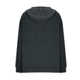 thumbnail image 4 of Hoodies for Women Knit Sweaters Tops Lightweight Travel Solid Color Drawstring Hooded Pullover Sweatshirt with Pockets, 4 of 8
