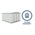 thumbnail image 4 of Absco Regent 10' x 12' Metal Garden Storage Shed - Surfmist/Monument, 4 of 13