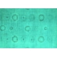thumbnail image 1 of Ahgly Company Machine Washable Indoor Rectangle Abstract Turquoise Blue Modern Area Rugs, 4' x 6', 1 of 4