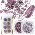 thumbnail image 5 of Nail Art Sequins Glitter - Festive Rose Gold Pink Nail Flakes, 5 of 5