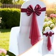 thumbnail image 2 of WMGHA Christmas Chair Back Bow - Reusable Holiday Chair Tie Decorations, Adjustable Chair Sash for Christmas Party, Thanksgiving,Holiday Dinner, Harvest Dinner, Banquet,Reception,New Year Decor, 2 of 4