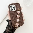 thumbnail image 6 of Love Heart with Bracelet Chain Solid Color Silicone Case Compatible with iPhone Case (Red,iPhone 13), 6 of 7