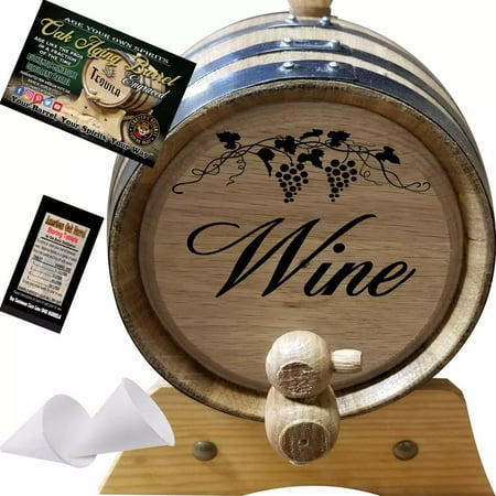 

Grape Vine Wine (006) - Engraved American Oak Wine Aging Barrel