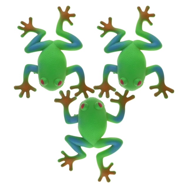 3 juguetes de rana suaves y elásticos para apretar, juguetes antiestrés, juguetes de animales, divertidos juguetes para apretar.