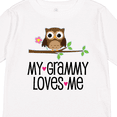 thumbnail image 4 of Inktastic Grammy Loves Me Grandchild Owl Girls Long Sleeve Toddler T-Shirt, 4 of 5