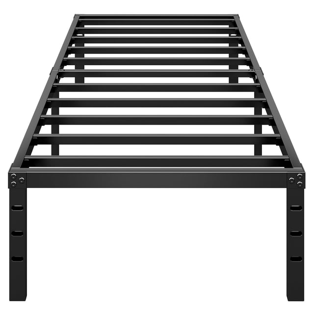 Marco de cama con plataforma HLIPHA, metal, 14 pulgadas de alto, tamaño doble