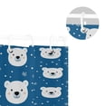 thumbnail image 5 of Yayeee Shower Curtain with Hooks 72"x72" Waterproof Fabric Bathroom Hanging Decor, Blue Polar Bear, 5 of 5