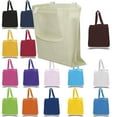 thumbnail image 3 of Wholesale Cotton Tote Bags with Bottom Gusset | TG110 - Set of 12, Red, 3 of 3