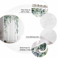 thumbnail image 5 of Small Stall Shower Curtain 36x78 Inch Narrow Half Size Green Eucalyptus Leaves Bath Curtains Bathroom Decor Summer Botanical Vines Plants Waterproof Fabric Shower Curtain Set with Hooks 36 Inch, 5 of 6