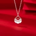thumbnail image 5 of 14K Gold Real Natural Jade Fortune Lock Necklace, Small Gold Lock Pendant, Elegant Jade Jewelry Gift for Her Good Luck, 5 of 5