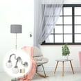 thumbnail image 2 of GOOHOCHY 2 ganchos de cortina con borlas de cristal transparente para colgar en la pared, multiusos, para colgar abrigos (plateados), 2 of 8