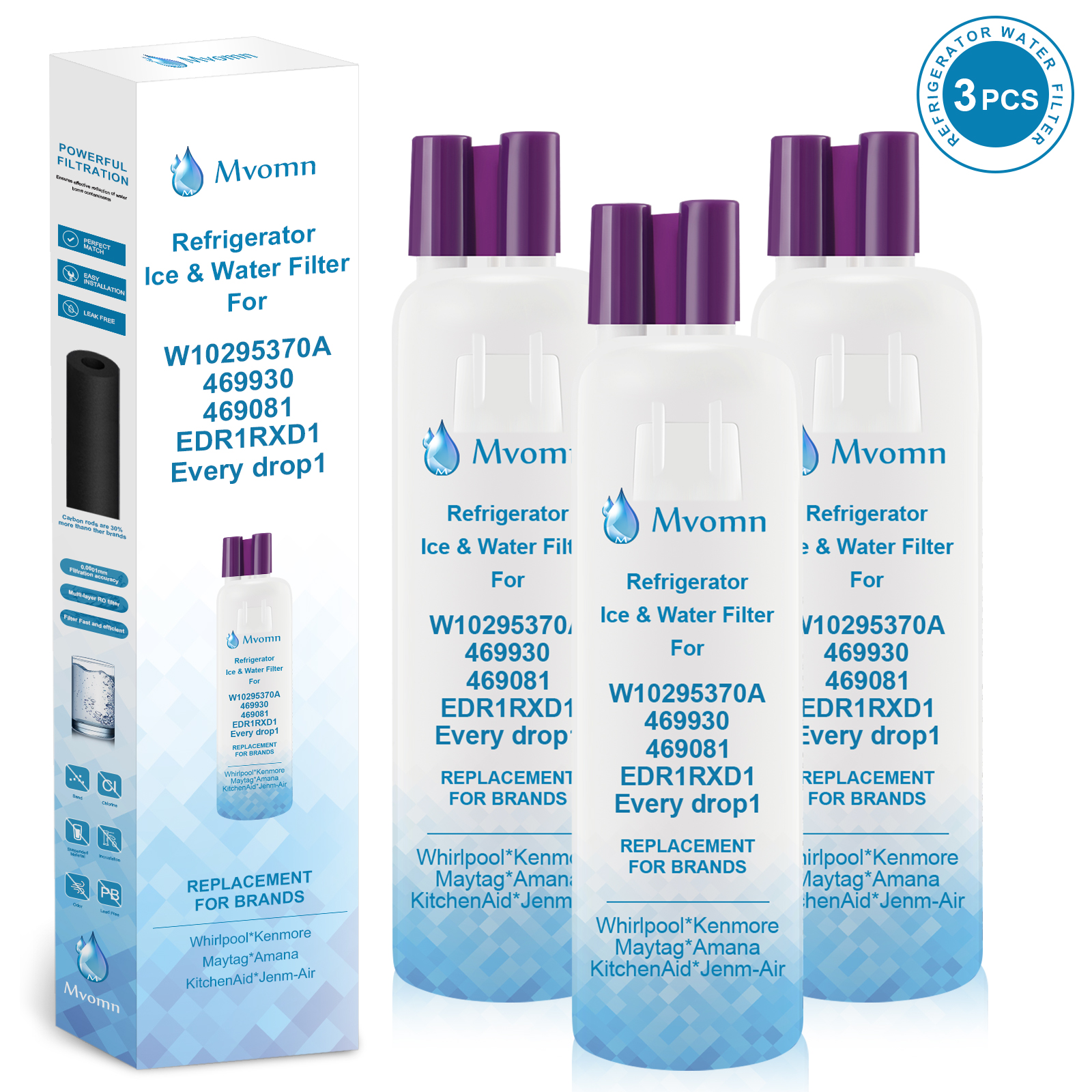 EDR1RXD1 Water Filter for Whirlpool Refrigerator Water Filter 1