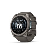 Garmin fenix 9 – 51 mm Titanium with Pebble Gray Silicone Band