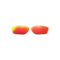 Walleva Fire Red Polarized Replacement Lenses for Maui Jim Hot Sands Sunglasses