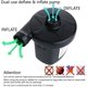 thumbnail image 2 of Bomba de aire eléctrica YONGSHENG 2 en 1 AC DC portátil para colchones inflables y flotadores, 2 of 5
