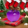 thumbnail image 5 of Kadlawus Under $5 ! Artificial Crystal Apples Figurine Paperweight Carved Fruit Glass Statue Home Holiday Wedding Decoration Office Ornaments Art Gifts for Christmas Birthday, 5 of 6