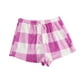 thumbnail image 2 of Pantalones cortos de pijama Wancir para mujer, de 1 pieza, a cuadros, suaves y afelpados, cómodos y suaves para dormir., 2 of 5