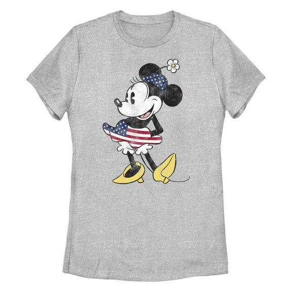 Women's Minnie Mouse Patriotic Fourth of July Outfit Graphic T-Shirt