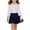 Navy, variant on Kids Solid Color Pleated Lined Mini Skort, Versatile Academia Short Skirt Multi Color for Elementary Middle School Navy 3-4 Years