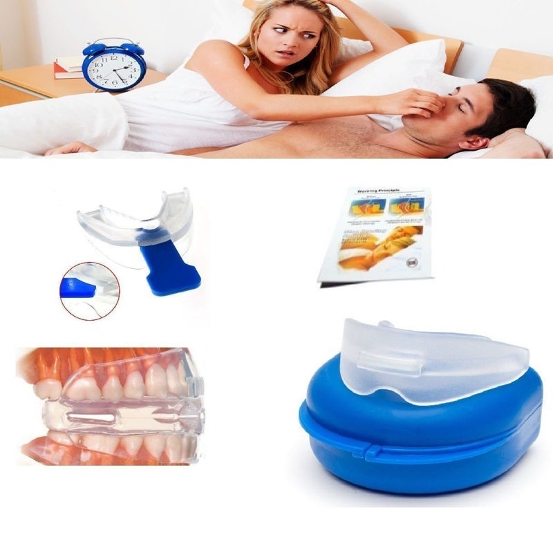Stop Snoring Sleep Apnea Anti Snore Silicone MouthPiece Teeth Grind