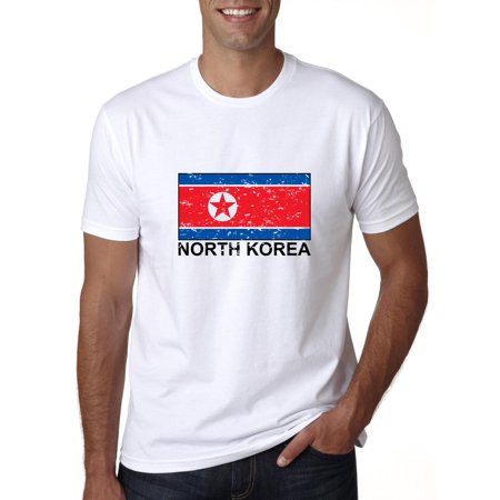 North Korea Flag - Special Vintage Edition Men's (North Korea Best Korea Shirt)