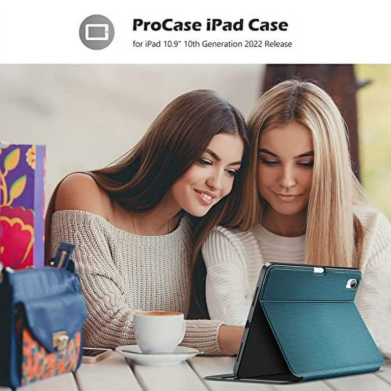 ProCase Smart Case for 2022 iPad 10th Generation Case with Pencil Holder,  Slim Stand Protective Folio Book Cover for iPad 10.9 inch 2022 A2696 A2757