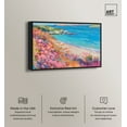 thumbnail image 2 of Colorful Coastal Canvas Wall Art by Art Remedy, Black Floater Frame, 16"x24", 2 of 7