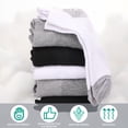 thumbnail image 4 of Bocaoying 9 Pairs Low Cut Ankle Socks for Men, Cushioned Running Cotton Socks, Non Slip No Show Socks, Breathable Sport Socks, Comfortable Liner Athletic Socks (Size 7-11.5), 4 of 7