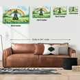 thumbnail image 5 of Happy St. Patrick’s Day Schnauzer with Green Hat Shamrocks Rainbow Horizontal Matte Canvas Poster Miniature Schnauzer Dog Lover Wall Art Home Decor - 03007, 5 of 5