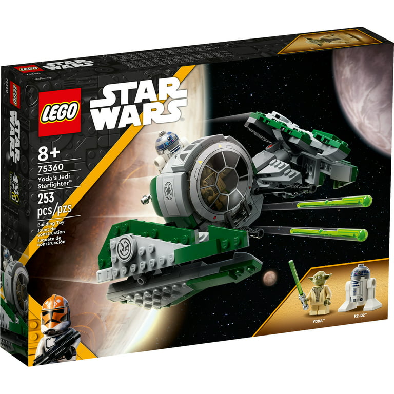 LEGO Star Wars: The Clone Wars Yoda’s Jedi Starfighter 75360 Star Wars  Collectible for Kids Featuring Master Yoda Figure with Lightsaber Toy,  Birthday