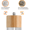 thumbnail image 3 of Premium Acrylic Salt and Pepper Grinder Set, Manual Salt and Pepper Mills- Wooden Shakers, 3 of 5